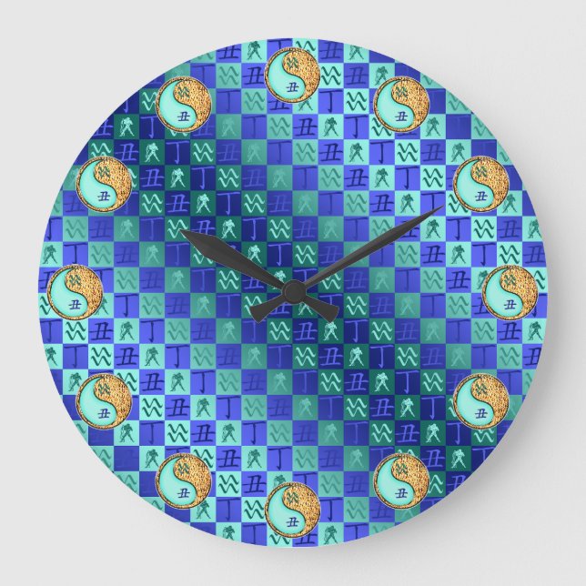 Grande Horloge Ronde Verseau & Bœuf de Feu (Recto)