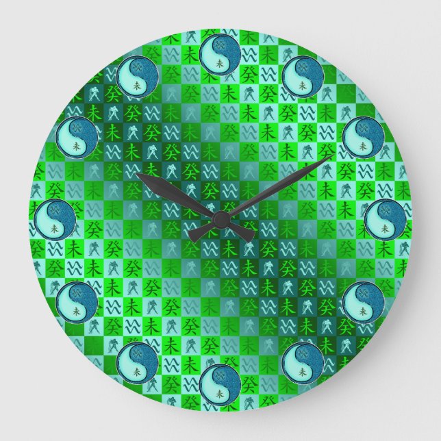 Grande Horloge Ronde Verseau & Chèvre d'eau (Recto)