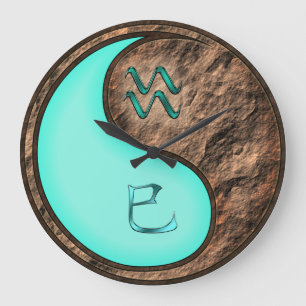 Grande Horloge Ronde Verseau & Serpent de Terre