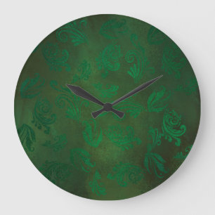 Grande Horloge Ronde Vert