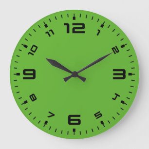 Grande Horloge Ronde Vert clair