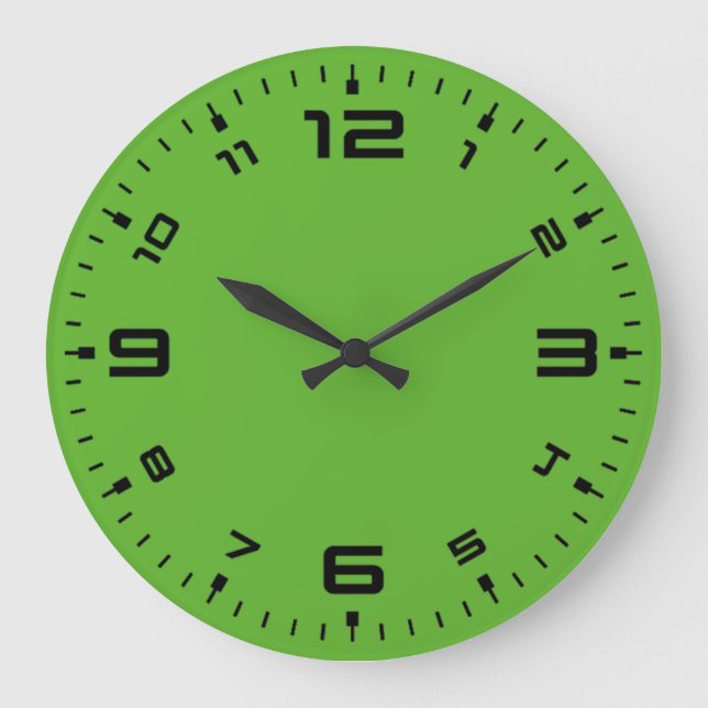 Grande Horloge Ronde Vert clair (Recto)