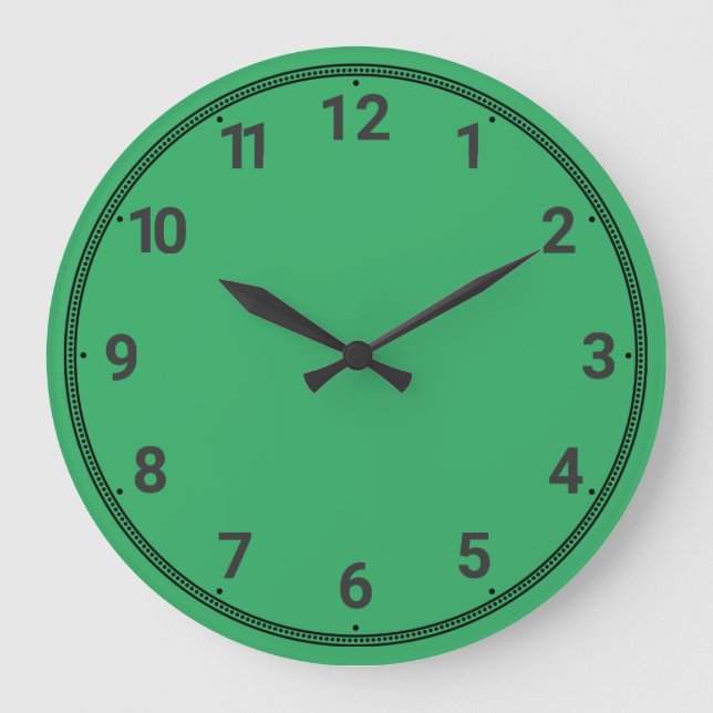 Grande Horloge Ronde Vert de foune (Recto)