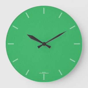 Grande Horloge Ronde Vert pâle moderne simple