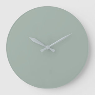 Grande Horloge Ronde Vert sage