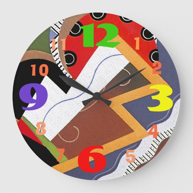 Grande Horloge Ronde Very Cool Modern Art Design Wall (Recto)