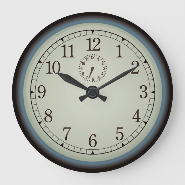 Grande Horloge Ronde Very Cool Old Face Wall Clock (Recto)