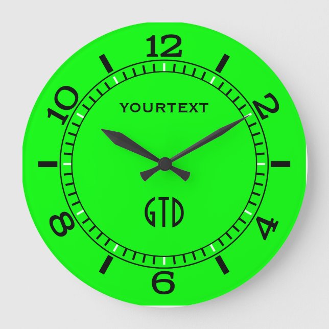 Grande Horloge Ronde Vibrant Electric Green Dial on a (Recto)