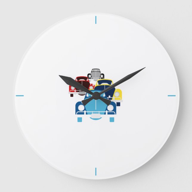 Grande Horloge Ronde Vieilles voitures (Recto)