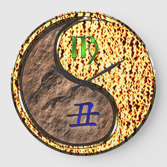Grande Horloge Ronde Vierge & Bœuf de Feu (Recto)