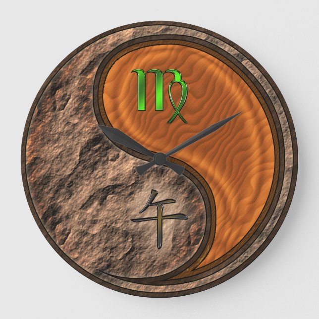 Grande Horloge Ronde Vierge & Cheval de Bois (Recto)