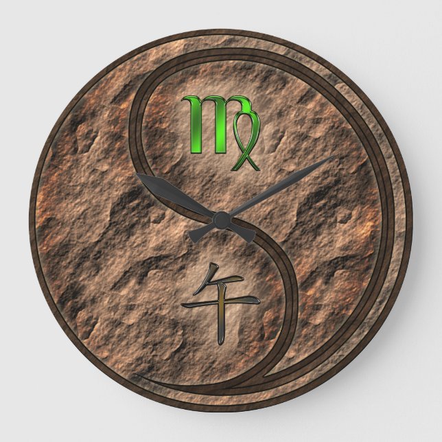 Grande Horloge Ronde Vierge & Cheval de Terre (Recto)