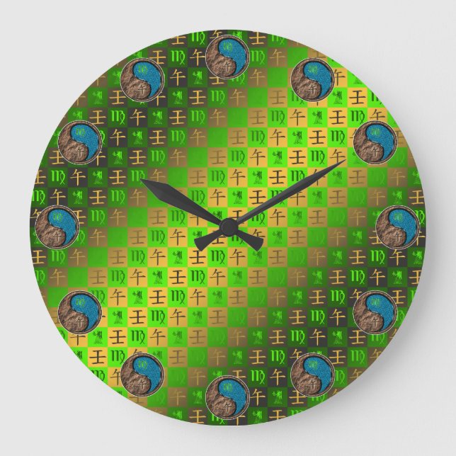 Grande Horloge Ronde Vierge & Cheval d'eau (Recto)