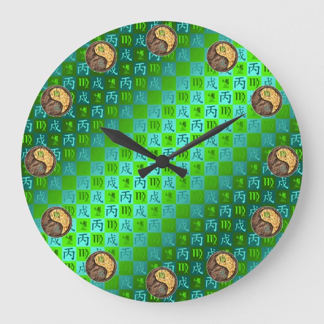 Grande Horloge Ronde Vierge & Chien de Feu (Recto)