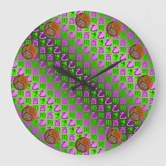 Grande Horloge Ronde Vierge & Coq de Bois (Recto)