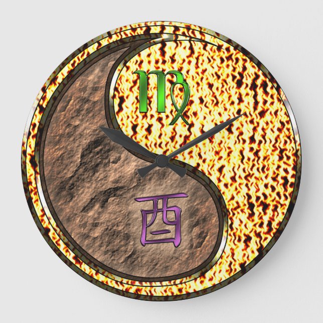 Grande Horloge Ronde Vierge & Coq de feu (Recto)
