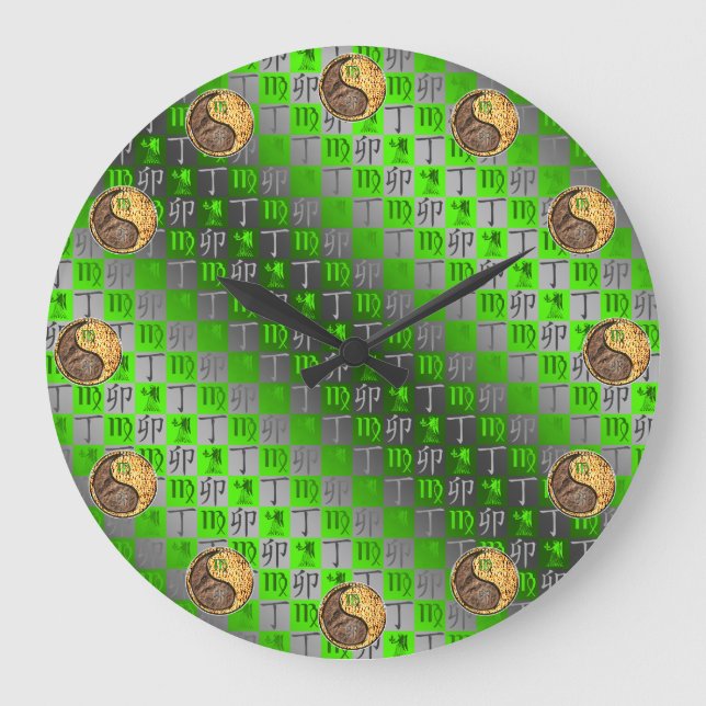 Grande Horloge Ronde Vierge & Lapin de Feu (Recto)