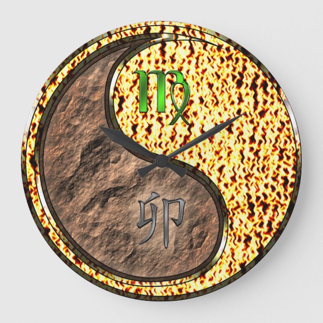 Grande Horloge Ronde Vierge & Lapin de Feu (Recto)