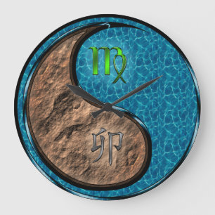 Grande Horloge Ronde Vierge & Lapin d'Eau