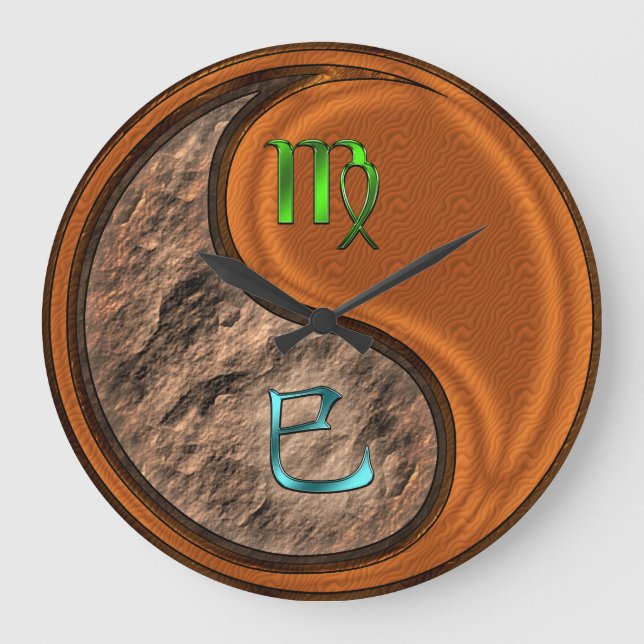 Grande Horloge Ronde Vierge & Serpent de Bois (Recto)