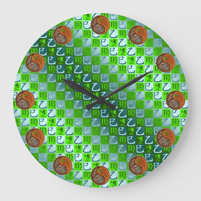 Grande Horloge Ronde Vierge & Serpent de Bois (Recto)