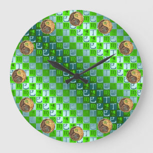 Grande Horloge Ronde Vierge & Serpent de feu