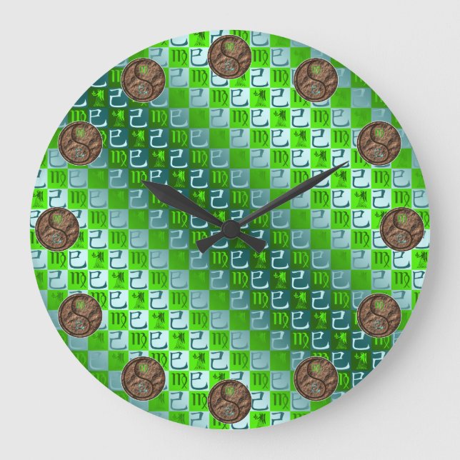 Grande Horloge Ronde Vierge & Serpent de Terre (Recto)