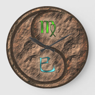 Grande Horloge Ronde Vierge & Serpent de Terre