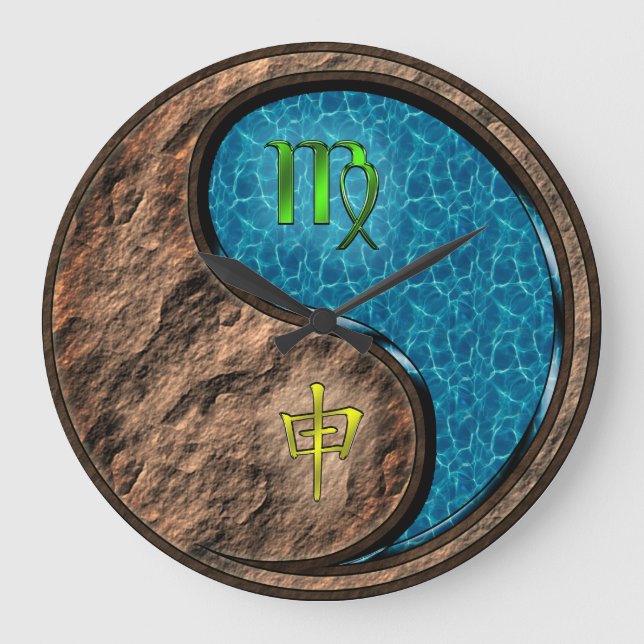 Grande Horloge Ronde Vierge & Singe d'eau (Recto)