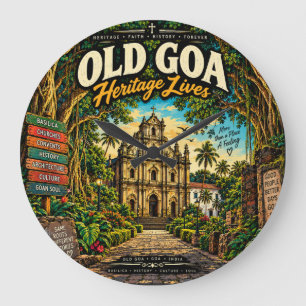 Grande Horloge Ronde Vieux Goa — Églises et histoire du patrimoine de l