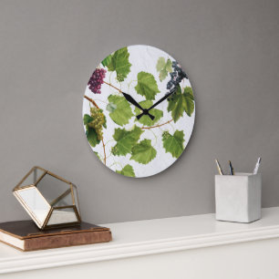 Grande Horloge Ronde Vignoble de raisins Ile grecque méditerranéenne