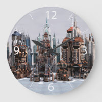 Ville de fantasy futuriste Art de la skyline de sc
