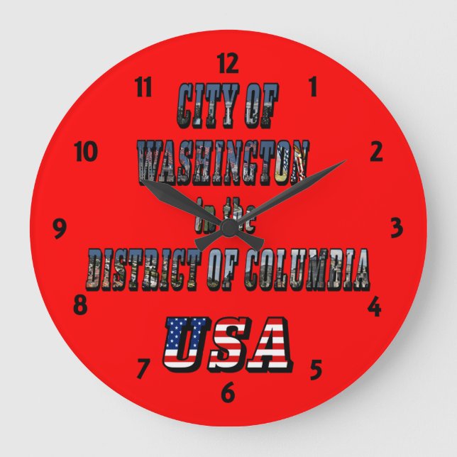 Grande Horloge Ronde Ville de Washington dans le district de Columbia U (Recto)
