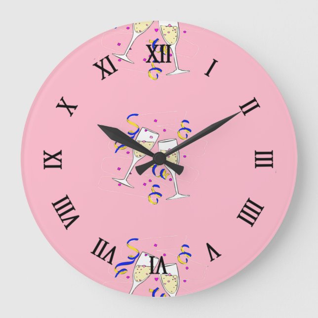 Grande Horloge Ronde vin jaune rose (Recto)