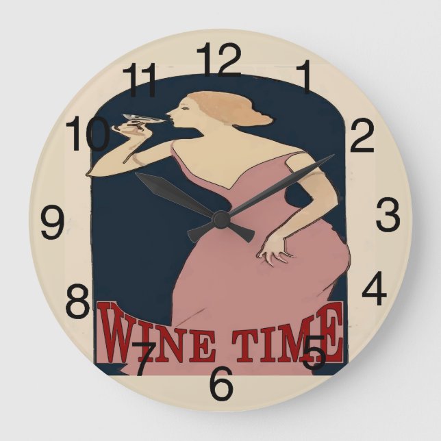 Grande Horloge Ronde Vin vintage, (Recto)