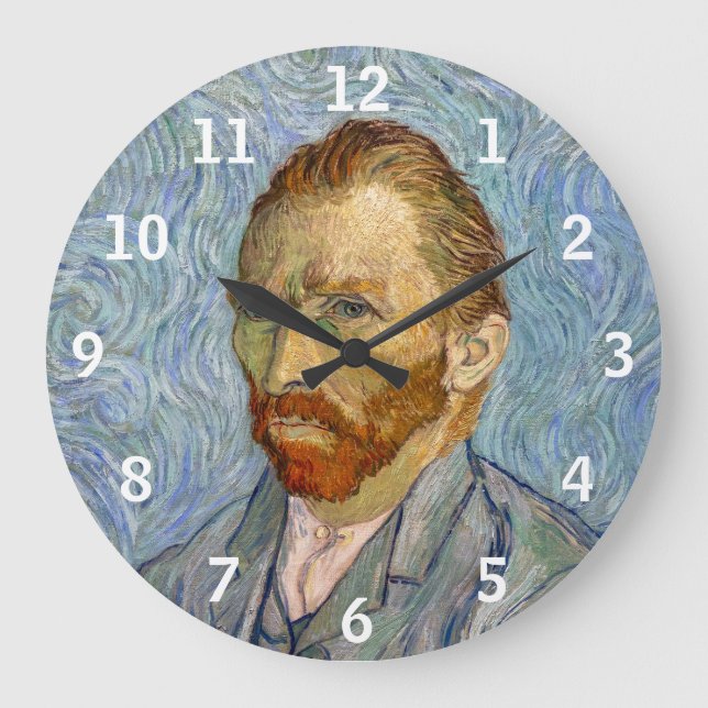 Grande Horloge Ronde Vincent Van Gogh - Autoportrait (Recto)