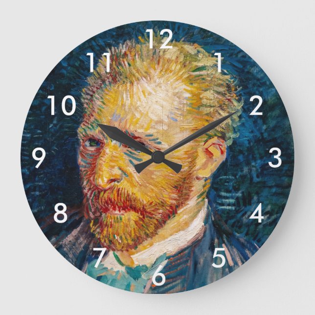 Grande Horloge Ronde Vincent Van Gogh - Autoportrait (Recto)