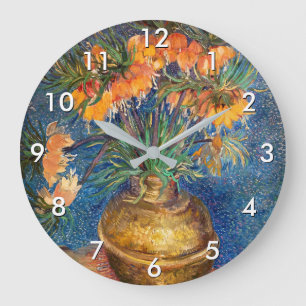 Grande Horloge Ronde Vincent van Gogh - Fritillaires, couronne impérial