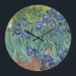 Grande Horloge Ronde Vincent Van Gogh - Irises<br><div class="desc">Vincent Van Gogh - Irises</div>