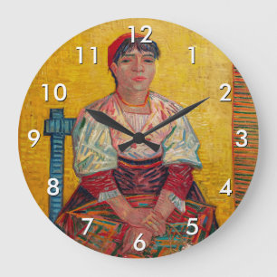 Grande Horloge Ronde Vincent Van Gogh - La femme italienne