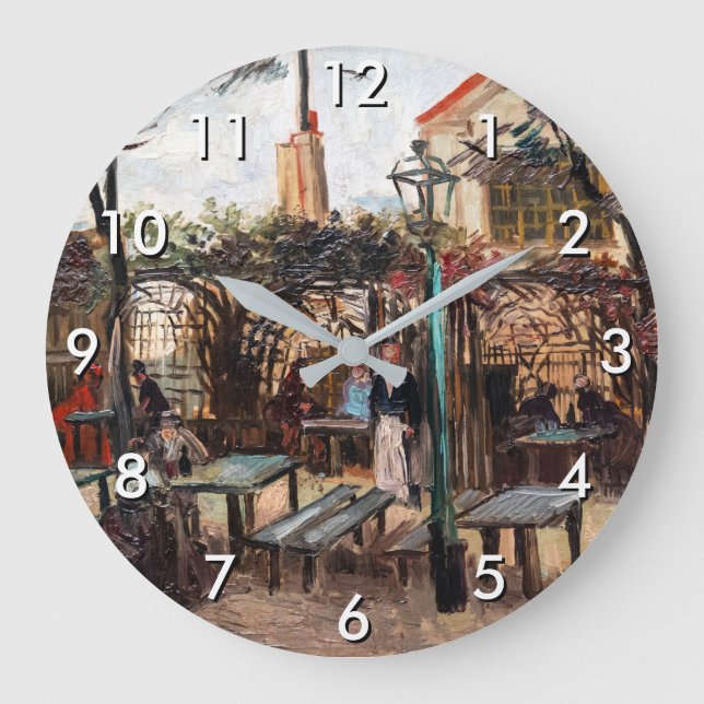 Grande Horloge Ronde Vincent Van Gogh - La Guinguette sur Montmartre (Recto)