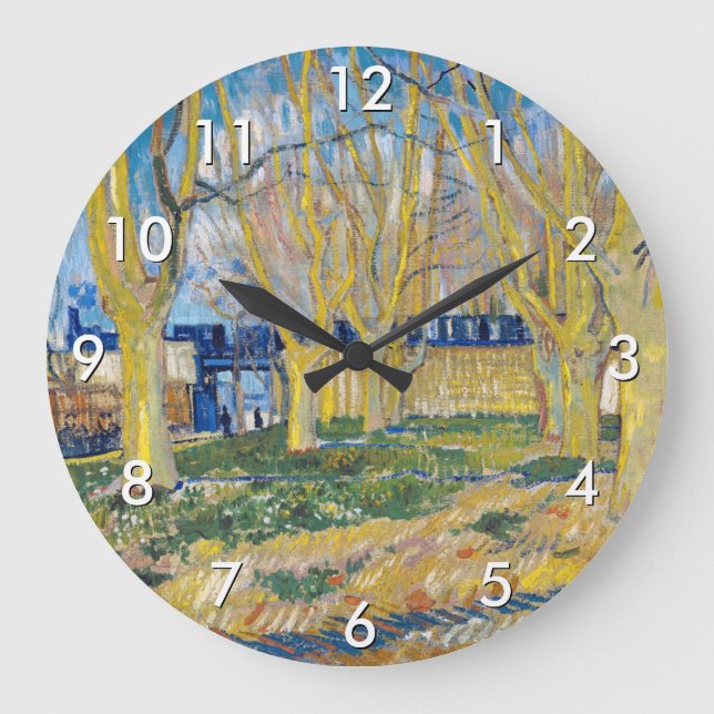 Grande Horloge Ronde Vincent van Gogh - Le Train Bleu (Recto)
