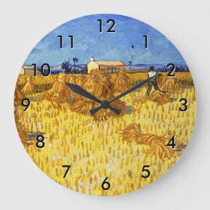 Grande Horloge Ronde Vincent van Gogh - Récolte en Provence