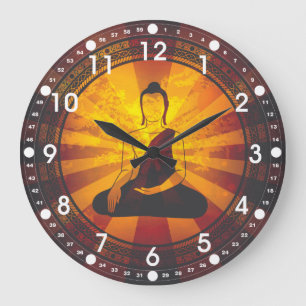 Grande Horloge Ronde Vintage Buddha