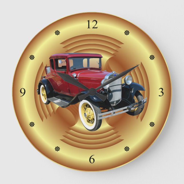 Grande Horloge Ronde Vintage Car (Recto)