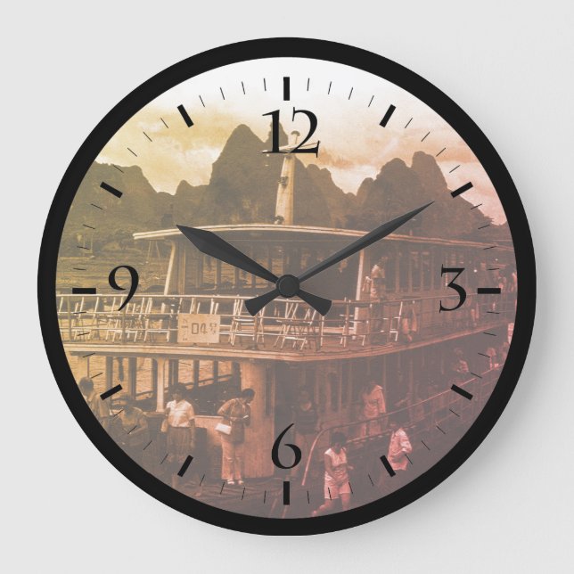 Grande Horloge Ronde Vintage China Guilin (Recto)