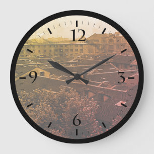 Grande Horloge Ronde Vintage China Shanghai City Large Clock