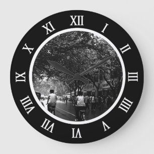 Grande Horloge Ronde Vintage China Shanghai Poster Award de la plaque