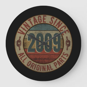 GRANDE HORLOGE RONDE VINTAGE DEPUIS 2009 TOUTES LES PARTIES ORIGINALES