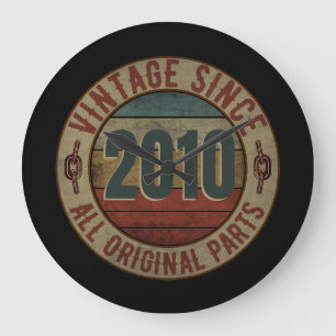 GRANDE HORLOGE RONDE VINTAGE DEPUIS 2010 TOUTES LES PARTIES ORIGINALES.